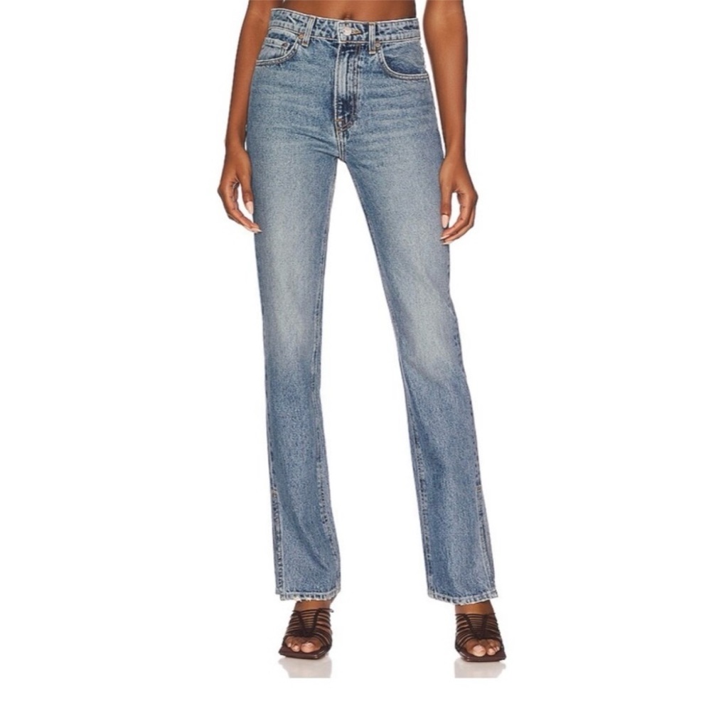 GRLFRND Harlow High Rise Slim Boot Jeans with Slit in Divisadero